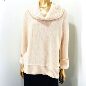 Verve amí Women's Cowl Neck Sweaters Pale Pink L